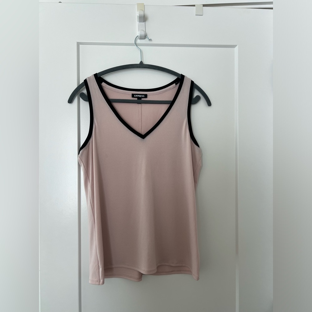 Express Black and Tan Sleeveless Tank Top